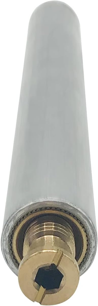 Poolzilla 10” Aluminum Tube with Brass Anchor for Pool Safety Cover Installation