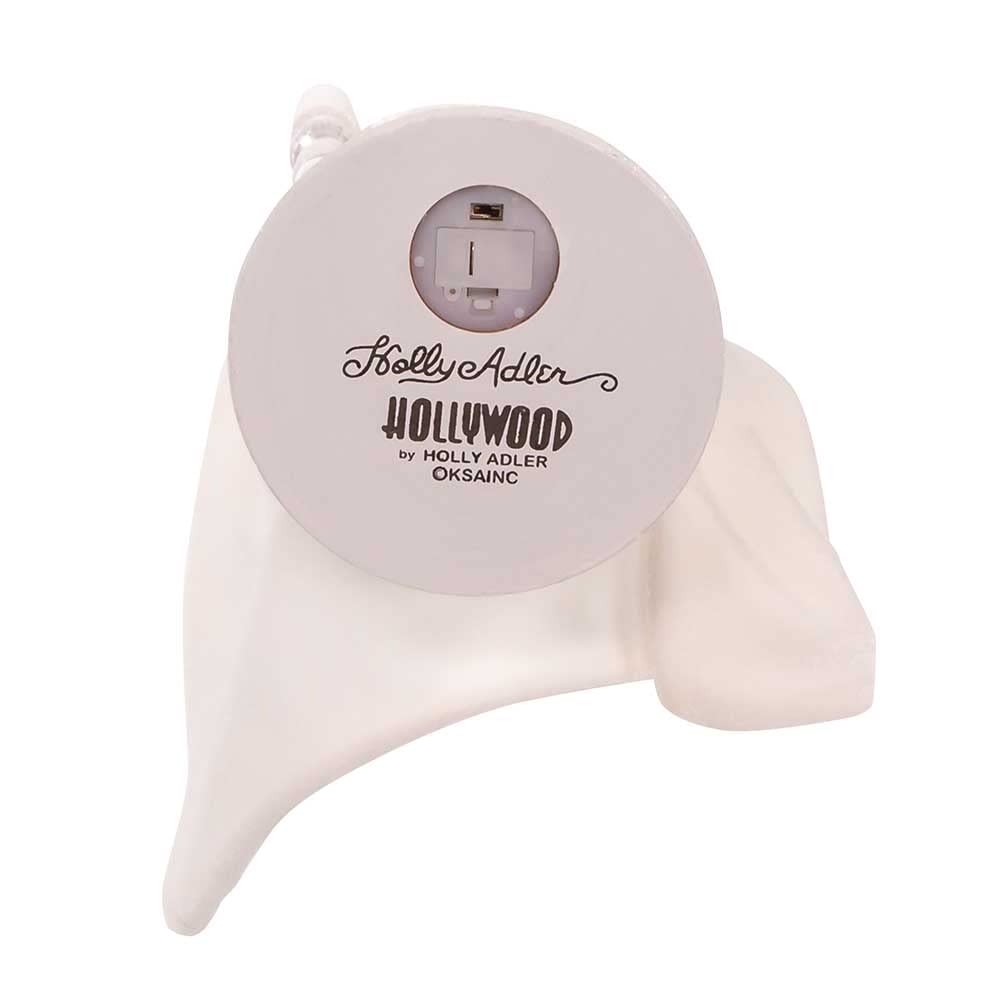 Kurt Adler Hollywood Wooden Nutcracker Collection, Battery Operated White Winter LED Hat, 15