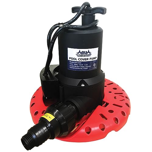 Aquapro Automatic On/Off 3000 GPH Swimming Pool Cover Water Removal Pump 1/4 HP