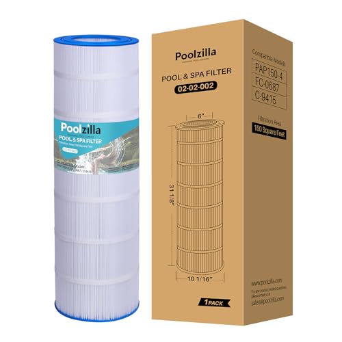 Poolzilla Replacement Pool Filter for CC150, CCRP150, PAP150, C-9415, R173216, 59054300, Filbur FC-0687, 160317, 160355, 160352, Predator 150