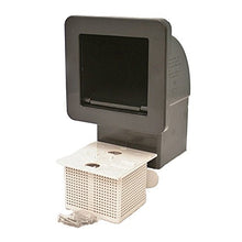 Waterway Square Spa Skimmer Flow Control with Trim Plate, 1-1⁄2" S / 2" Spigot, Black | 510-1501
