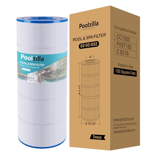 Poolzilla Replacement Pool Filter for PLFPXST150, Hayward X-Stream CC1500, CC-1500-E, Waterway Pro Clean 150, Unicel C-8316, Filbur FC-1286, Pleatco PXST150