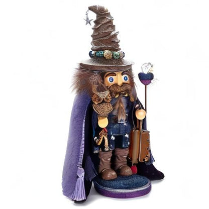 Kurt Adler 15" Hollywood Wizard Nutcracker with Owl