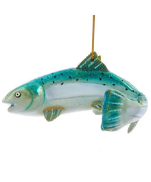 Kurt S Adler 5" Noble Gem Glass Chinook Salmon Ornament