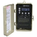 Intermatic PE153P 120/240V 3-Circuit Digital Timer in Rainproof Enclosure - Versatile Control for Lighting, Heating, Pool Control - Seven Preprogrammed Modes with Freeze and Heater Protection
