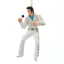 Elvis Presley in Blue and White Jumpsuit Ornament