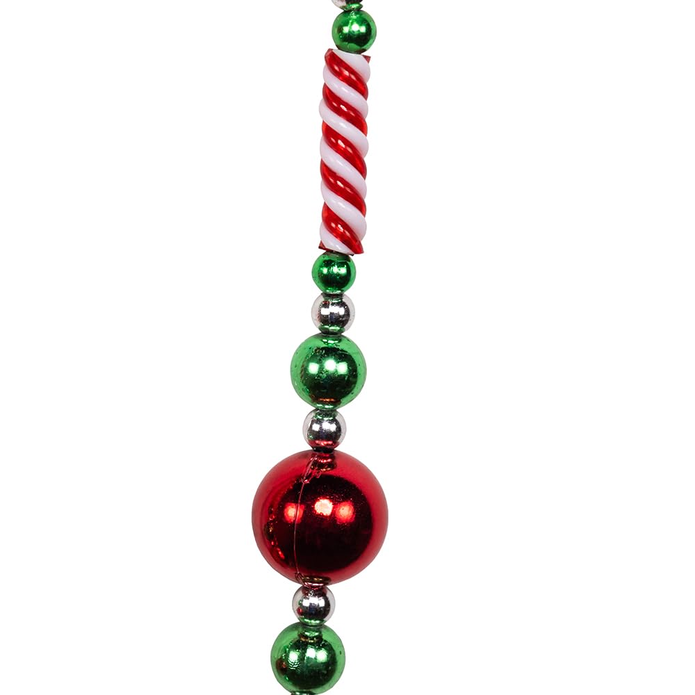 Kurt Adler 8 Foot Candy Bead Garland with Red Balls