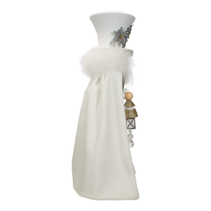 18-Inch Hollywood White Snowflake Soldier Battery-Operated LED Nutcracker