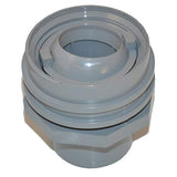 Custom 25555-001-000 1" Soc x1 Eye Flush Mount Gunite Fitting 25555001000 - Gray