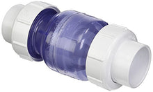 Flo Control True Union Spring Check Valve, 2" Clear PVC | 1700C-20