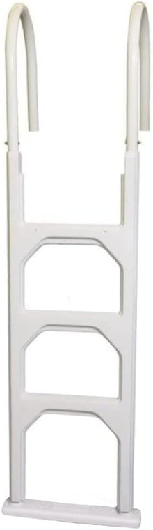 Poolzilla in-Pool Ladder - Deck Mounted Aluminum/Resin Entry and Exit System with Included Escutcheons, Supports up to 250 LBS - for 48’’ to 54’’ in. Swimming Pools