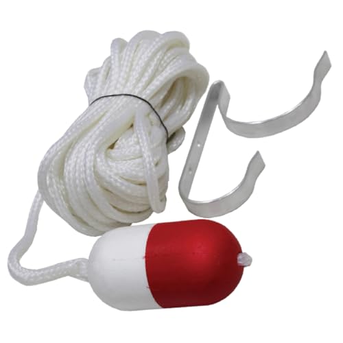 Kemp Usa 60' Throw Rope With Float And Ring Buoy Holder | 10-222-60
