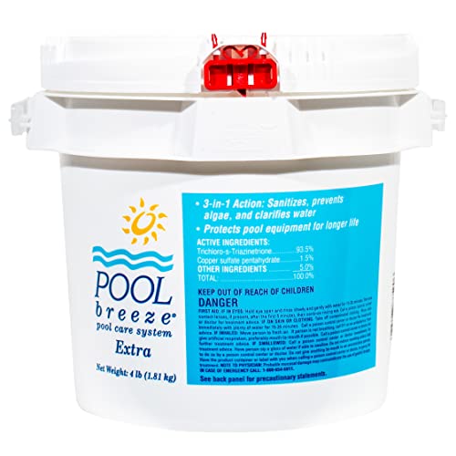 Pool Breeze Extra Chlorine Tablets 4 lb Pail (1 Pail)