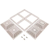 Waterway 18" x 18" Grate & Frame, Square, White | 640-4770 V