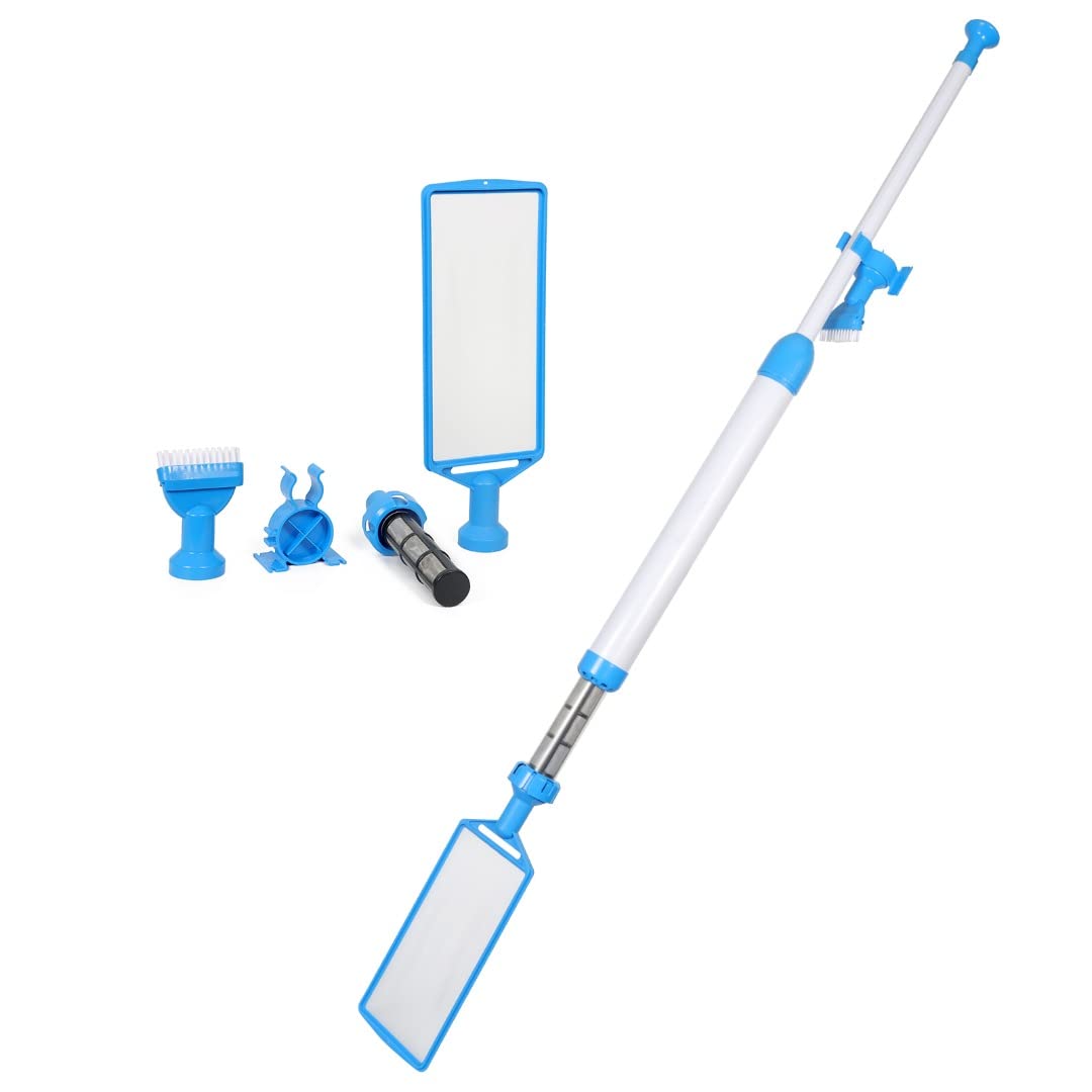 Poolzilla Spa Wand for Cleaning Pools and Spas, 3 Interchangeable Nozzles, Collect Dirt, Debris & More