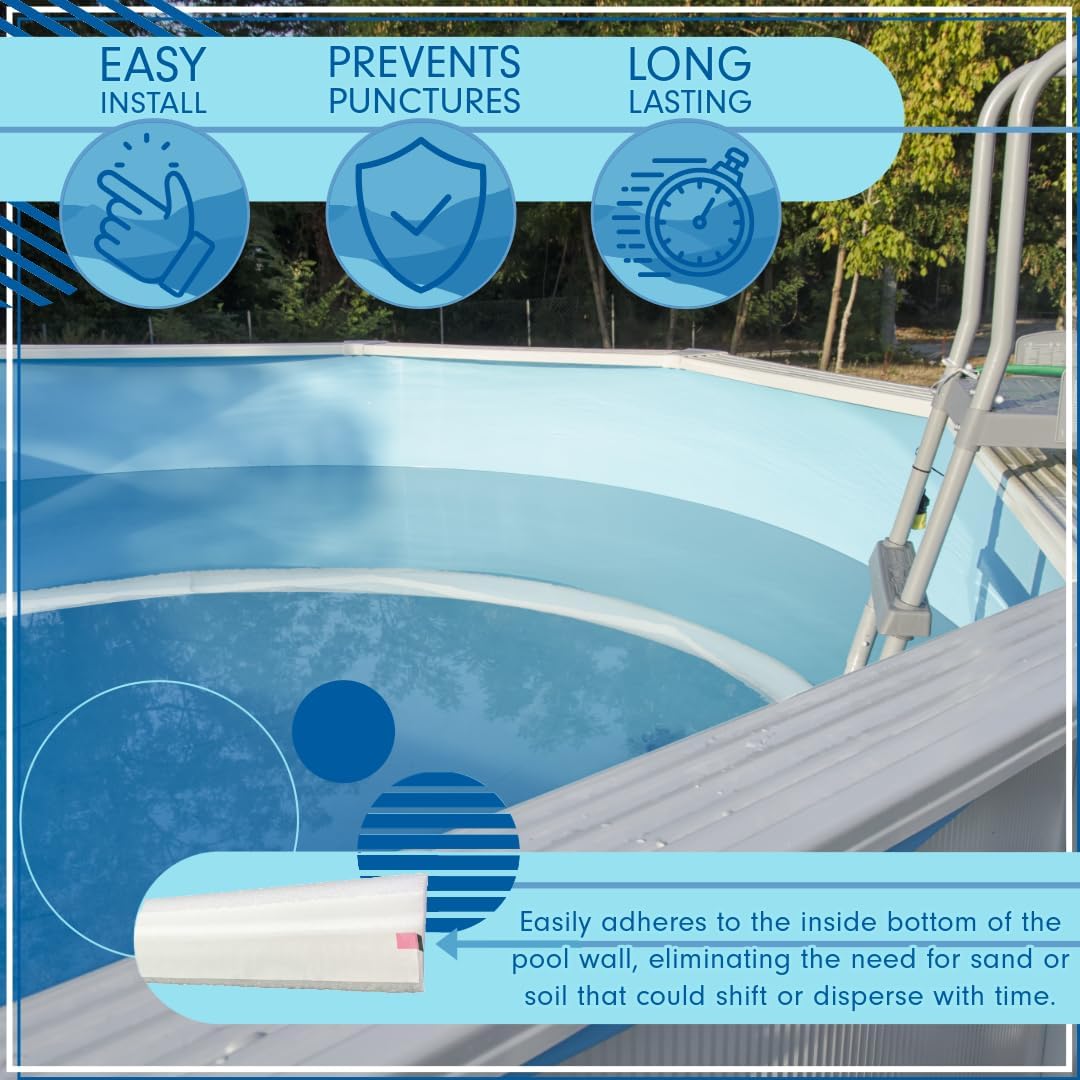 48’’ Inch Pool Cove for Above-Ground Pools - Peel and Stick Foam ...