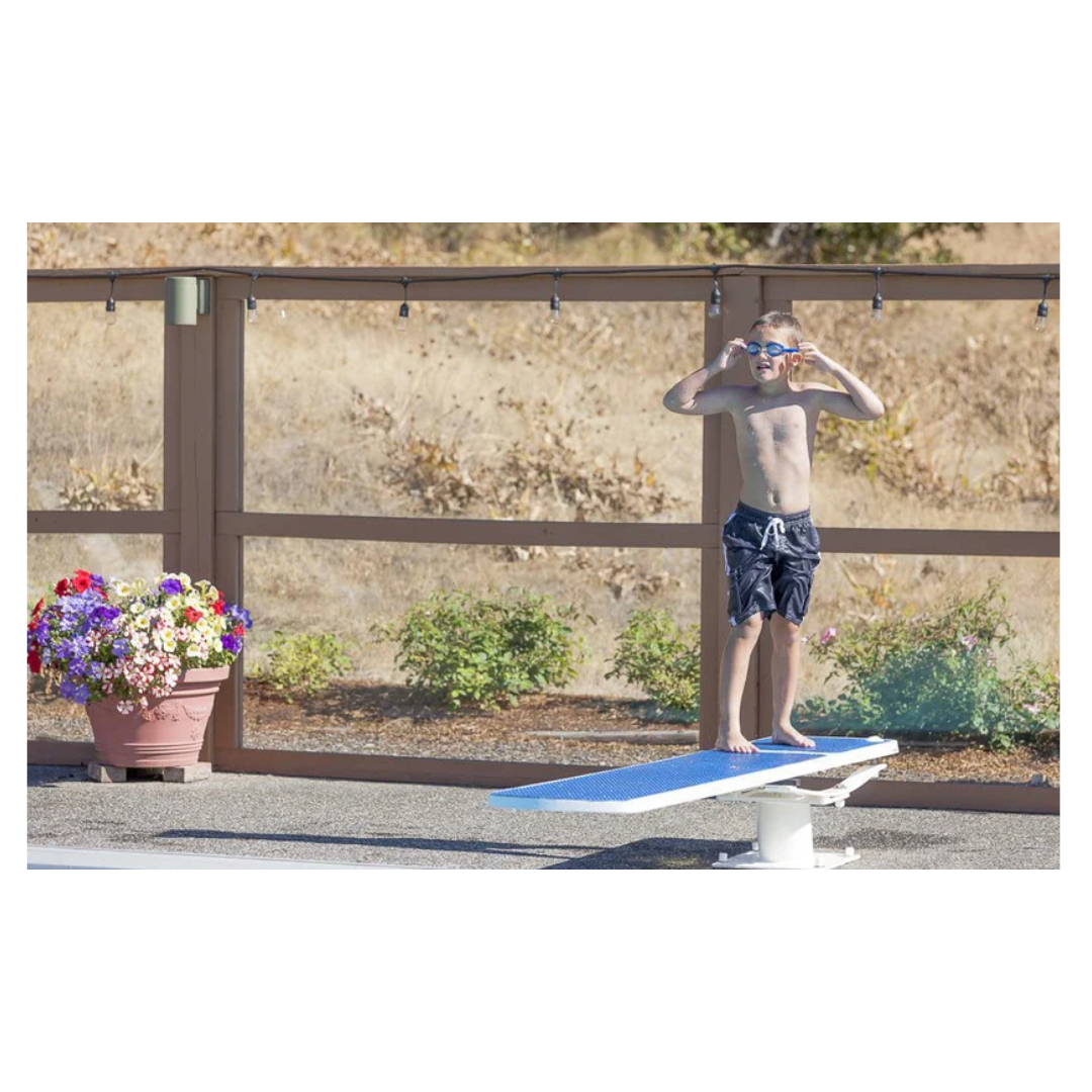 S.R. Smith 66-209-578S2B Diving Board, 8-Foot, Radiant White with Blue TrueTread