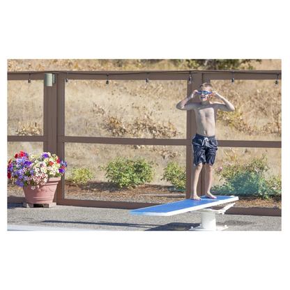 S.R. Smith 66-209-578S2B Diving Board, 8-Foot, Radiant White with Blue TrueTread