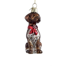 Noble Gems? German Shorthaired Pointer Glass Ornament, Christmas