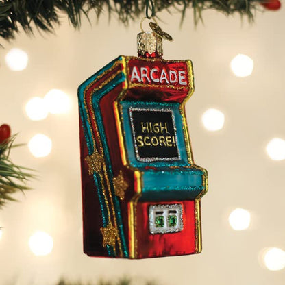 Old World Christmas Arcade Game Glass Blown Ornament for Christmas Tree, Handcrafted Holiday Decoration, Games Collection