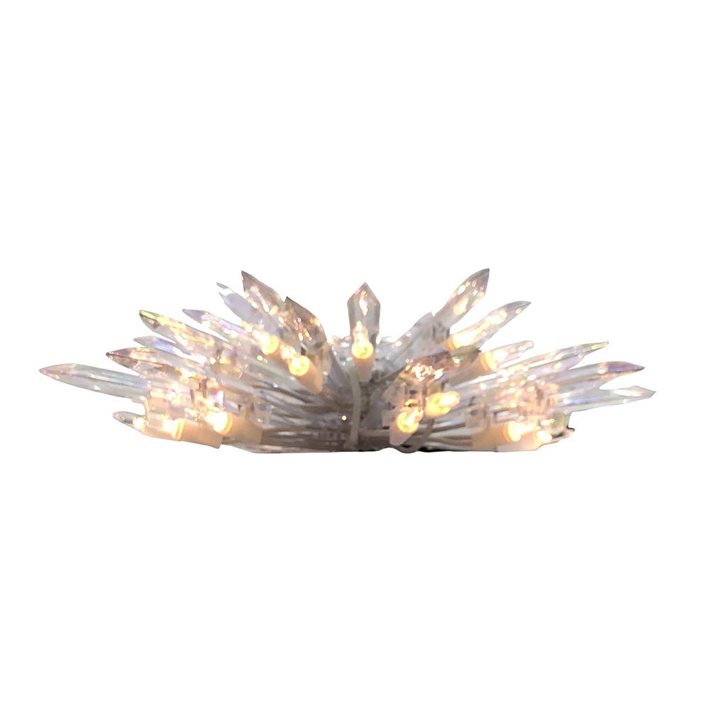 Kurt S. Adler Kurt Adler UL 30-Light Crystal Snowflake Treetop, 11.25in, Clear