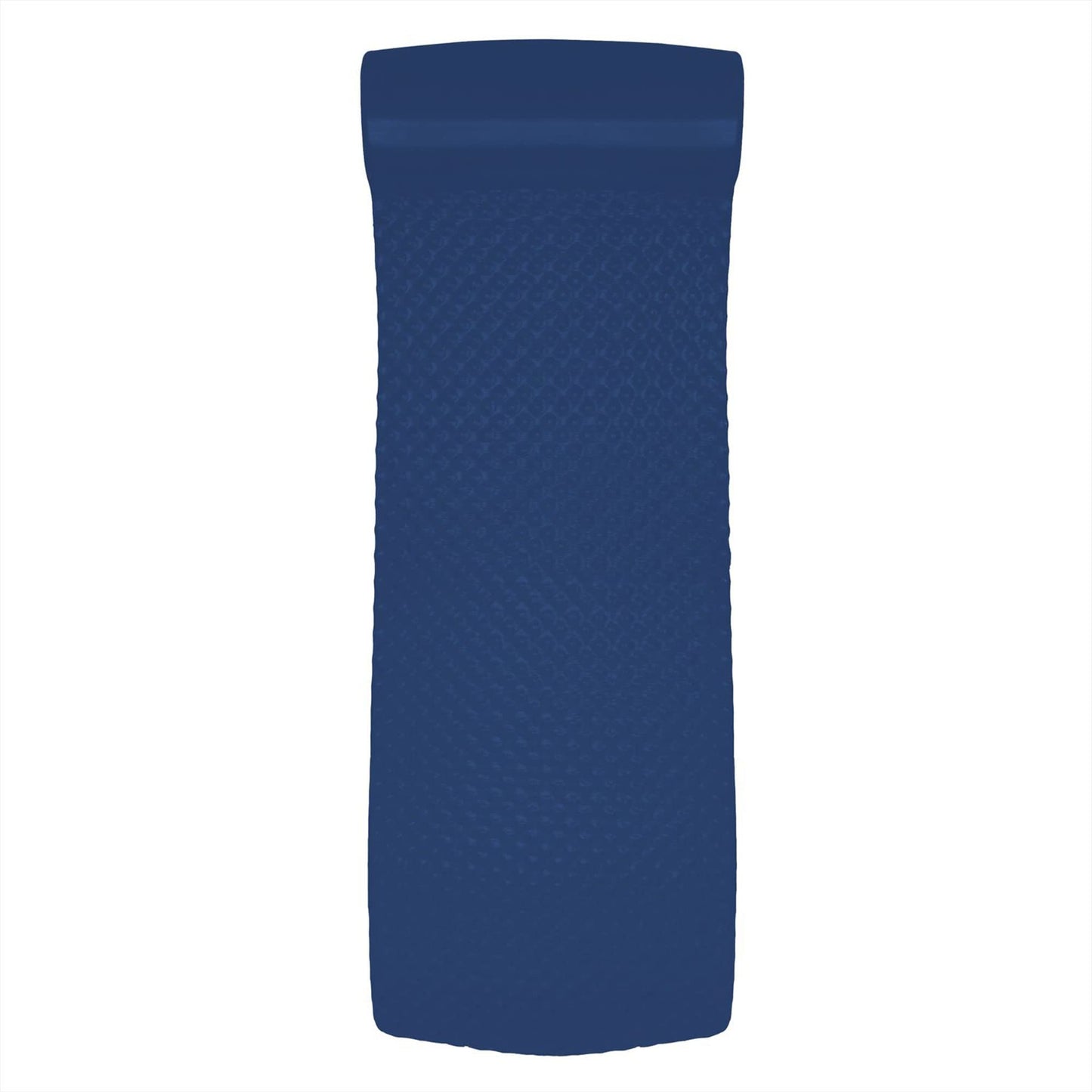 TRC Recreation Super Soft 2” Thick Vinyl Coated Foam Outdoor Swimming Pool Float Mat Adult Lounger with Built-in Roll Pillow, Navy Blue