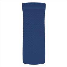 TRC Recreation Super Soft 2” Thick Vinyl Coated Foam Outdoor Swimming Pool Float Mat Adult Lounger with Built-in Roll Pillow, Navy Blue