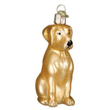 Old World Christmas Chocolate Labrador Glass Blown Ornament for Christmas Tree, Handcrafted Holiday Decoration, Dog Collection