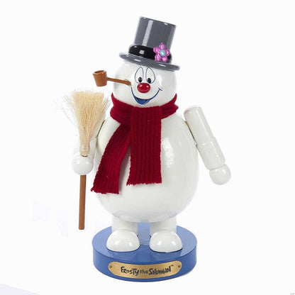 Kurt Adler 10" Wooden Frosty the Snowman Nutcracker