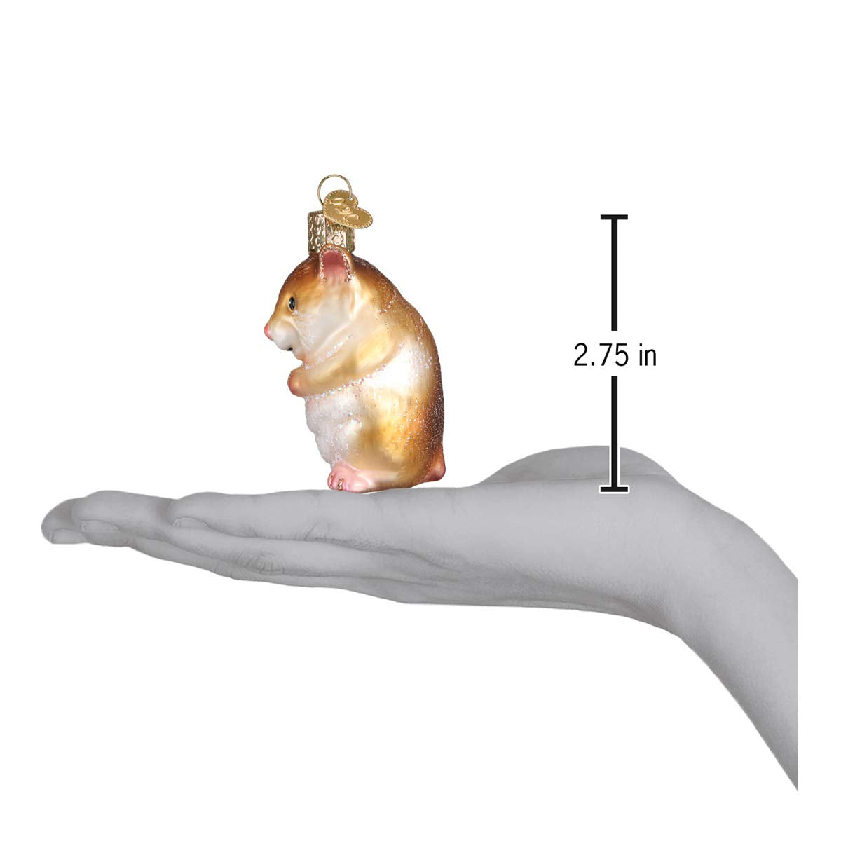 Old World Christmas Animal Collection Glass Blown Ornaments for Christmas Tree Hamster