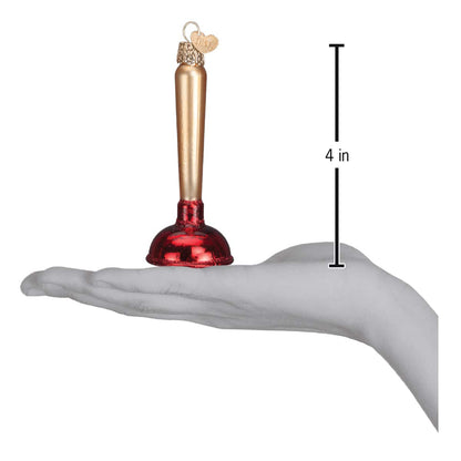 Old World Christmas Ornaments: Toilet Plunger Glass Blown Ornaments for Christmas Tree (32193)