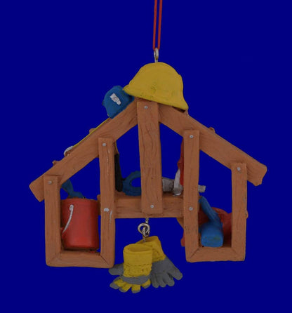 Kurt Adler Construction Tools Resin Xmas Ornament