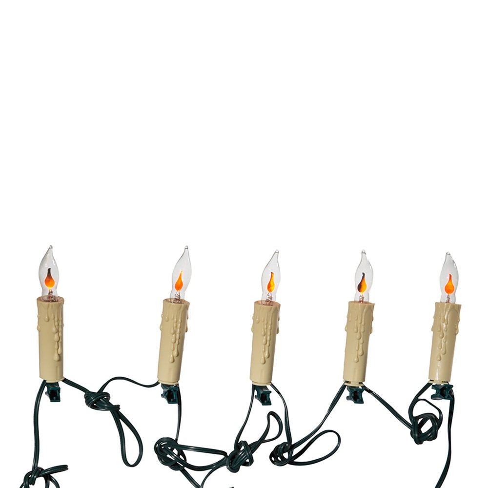 Kurt Adler 7-Light Flicker Flame Candle Light Set