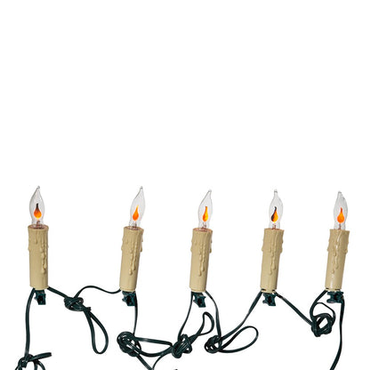 Kurt Adler 7-Light Flicker Flame Candle Light Set