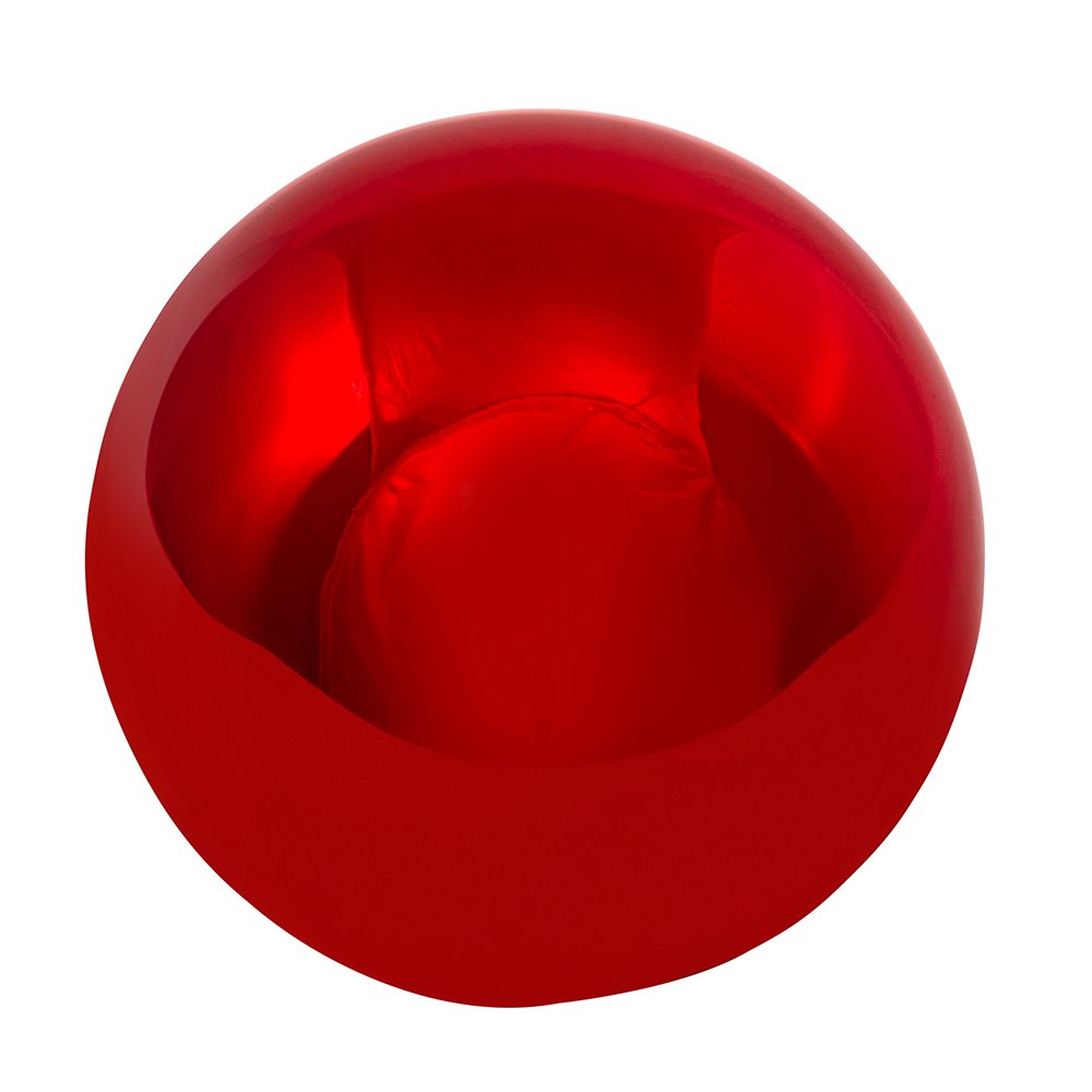 Kurt Adler 80mm Shiny Red Glass Ball Ornaments, 4-Piece Box Set Christmas