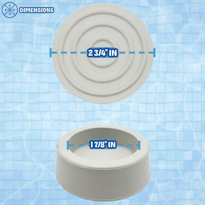 Poolzilla (2-Pack) Outside Pool Ladder Bumpers for Inground Pool, Fits 1.9" Standard Swimming Pool Ladder Tubing