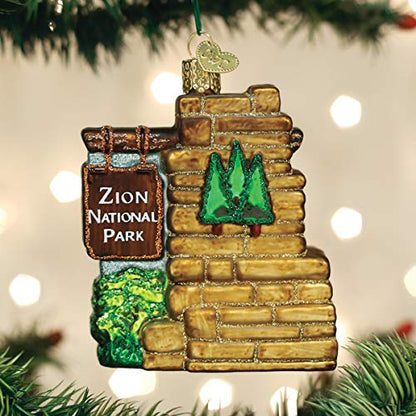 Old World Christmas Ornaments Zion National Park Glass Blown Ornaments for Christmas Tree