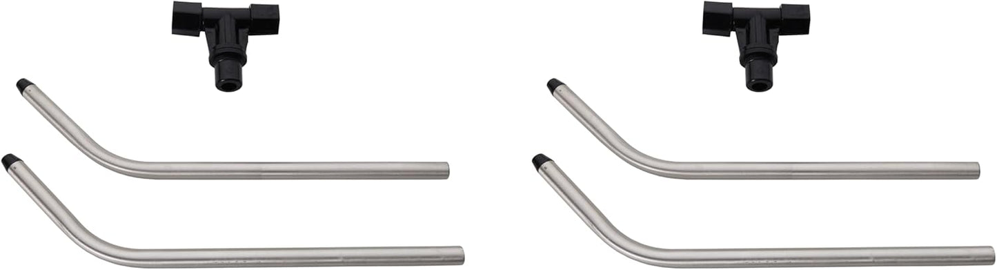 Poolzilla (2 Pack) Sprinkler Arms & Tee Replacement Assembly - Compatible with Nelson & Orbit Traveling Sprinkler Tractor - Aluminum Arms & Tee Repair Kit