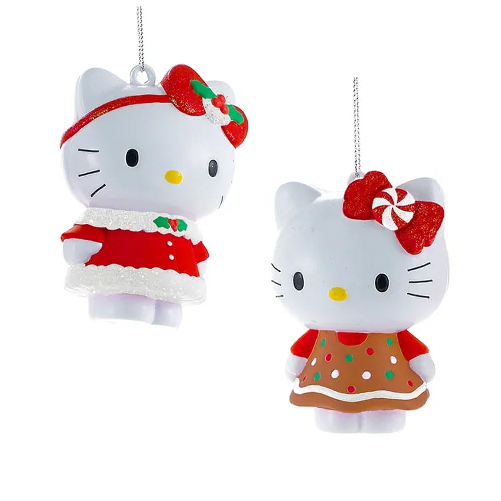 Hello Kitty Christmas Ornaments Officially Licensed Holiday Christmas Dress Christmas Tree Decorations 2 Piece Set