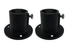 Poolzilla Deck Anchor Flange, High Grade Cast Aluminum in Matte Black, Diameter: 1 1/2"