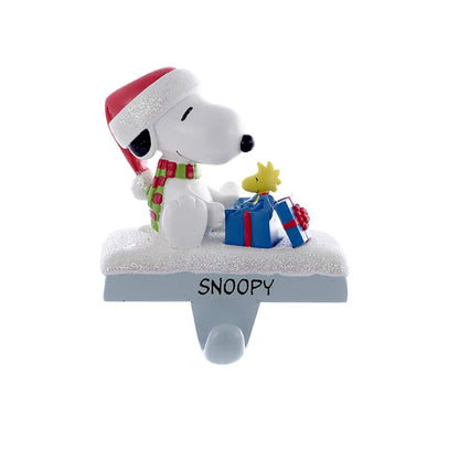 Peanuts Kurt Adler Snoopy and Woodstock Stocking Holder, 4.6-Inch