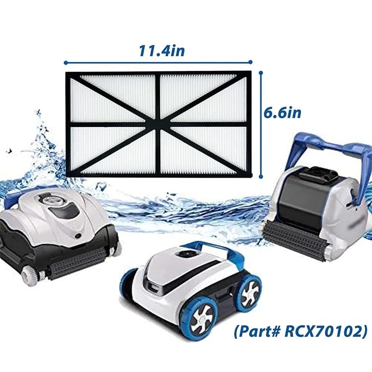 Poolzilla Replacement Filter for Robotic Pool Cleaner, Compatible with RCX70101PAK2