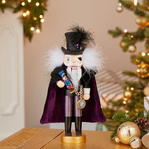 Hollywood Nutcrackers Kurt Adler Hollywood Drosselmeier Nutcracker, 12-Inch,Black