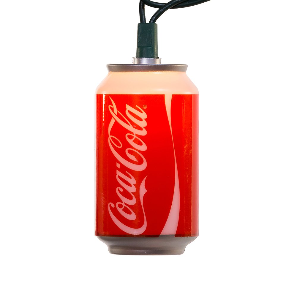 Kurt Adler CC0748 Coca-Cola Can Light Set, 10 Light