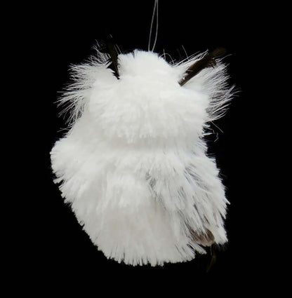 Kurt Adler 5.1in Silver Hanging Owl Christmas Ornament,Acrylic, 2 Assorted
