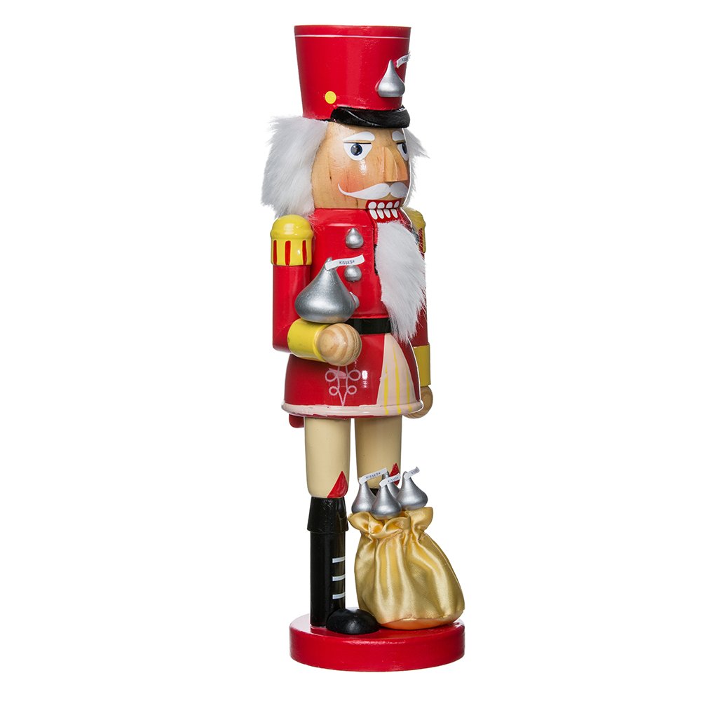 Kurt S. Adler Hershey Kisses Soldier Nutcracker, 14-Inch Red