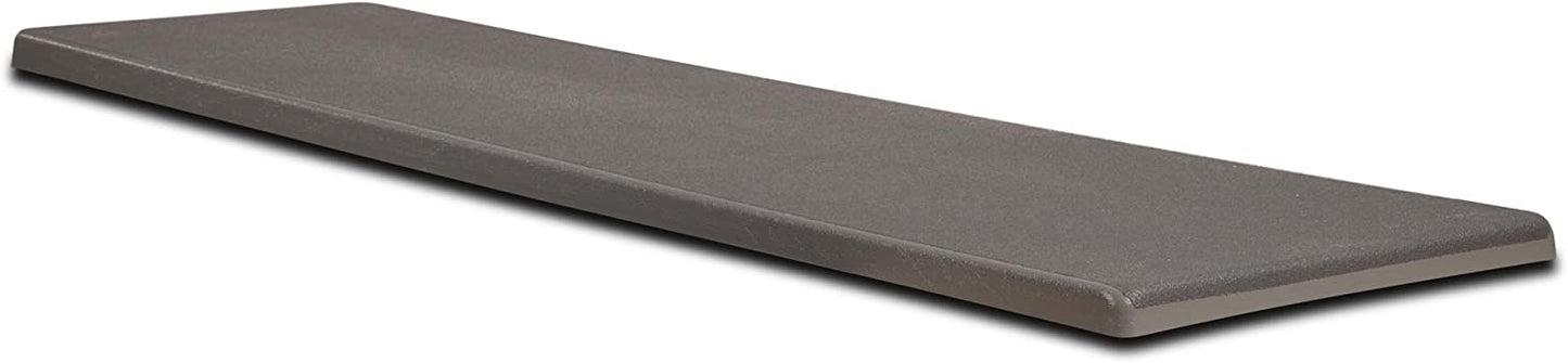 S.R. Smith 66-209-266S20T Fibre-Dive Replacement Diving Board with Matching Tread, 6-Feet, Pewter Gray