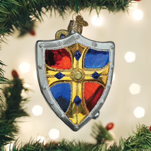 Old World Christmas Medieval Armor Glass Blown Ornament for Christmas Tree