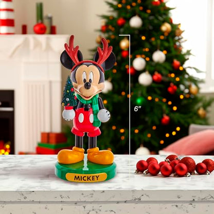 Disney Kurt Adler 6-Inch Mickey Mouse with Tree Nutcracker