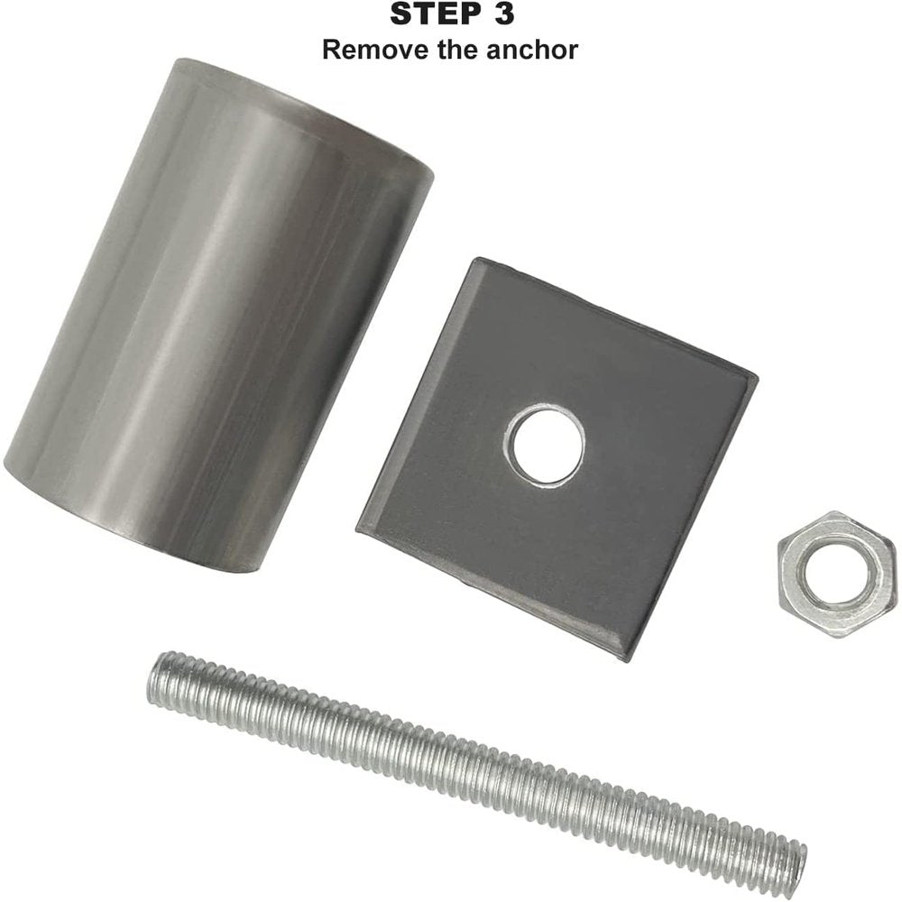 Poolzilla Anchor Removal Tool Kit, 7 Piece Set for Rethreading and Rem